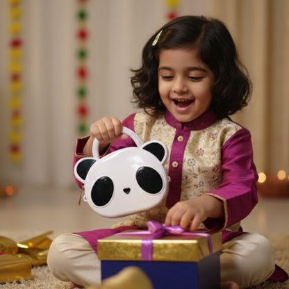 Cute Panda Mini Handbag for Girls – Adorable Animal Face Fashion Purse & Kids Shoulder Bag