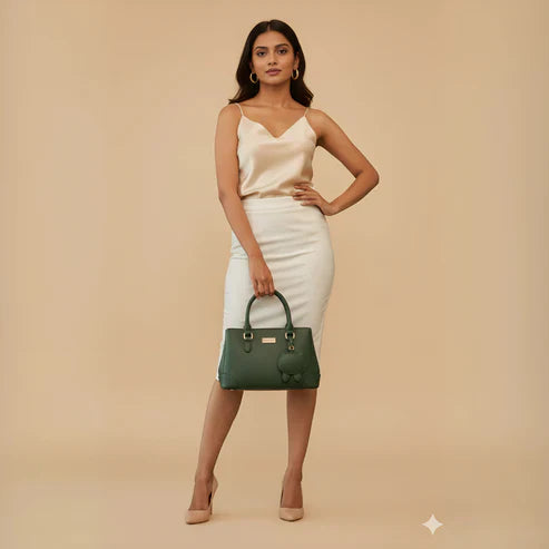 Classic Structured Tote Pink HandBag For Women – Premium Office & Casual Handbag
