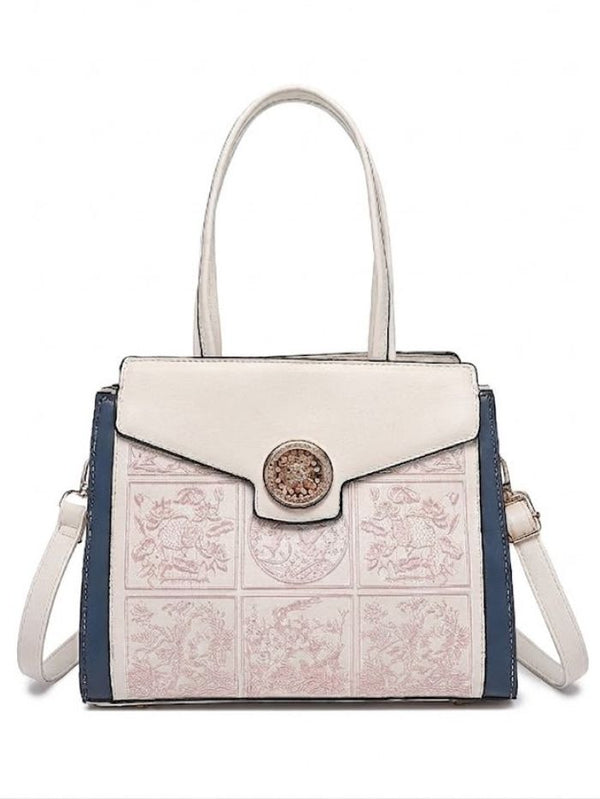 Premium Blue Women Handbag with Adjustable Sling Strap
