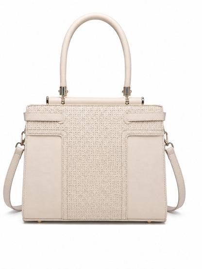 Premium Beige Women Handbag with Adjustable Sling Strap