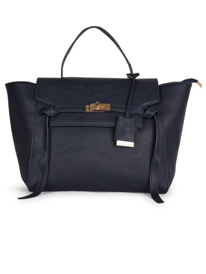 Luxury Structured Satchel Blue Bag For Women
