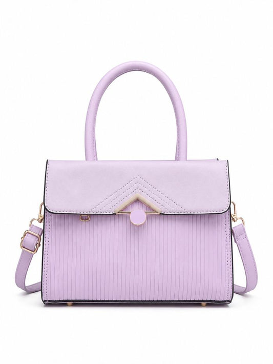 Premium Purple Women Handbag with Adjustable Sling Strap