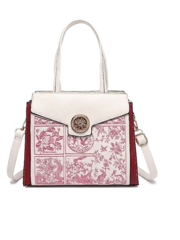 Premium Red Women Handbag with Adjustable Sling Strap