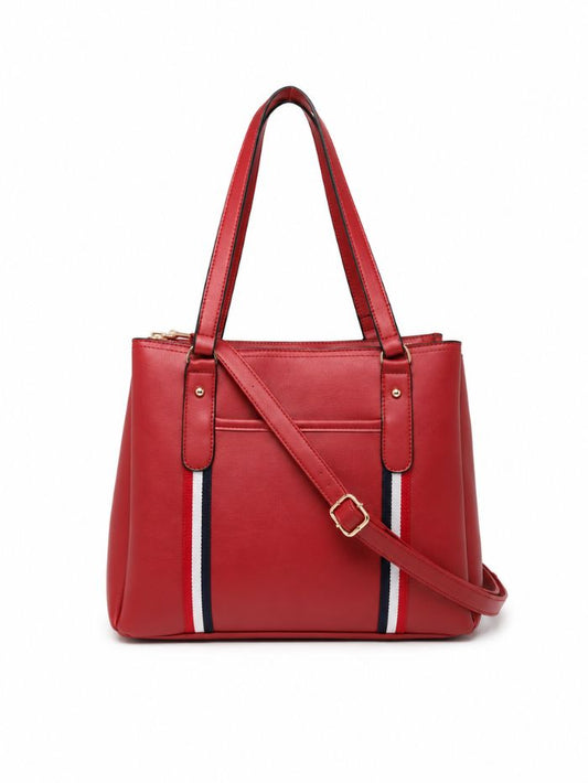 Premium Maroon Women Handbag with Adjustable Shoulder Strap