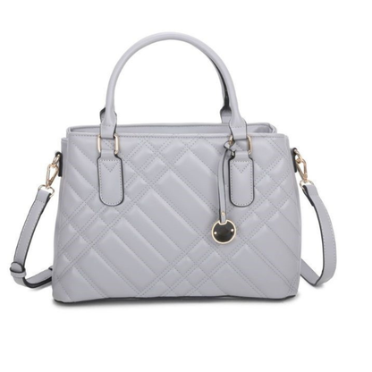 Premium Grey Women Handbag with Adjustable Sling Strap