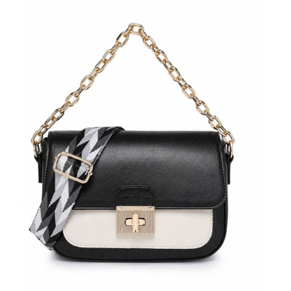 Premium Black Women Shoulder Bag with Chain Strap