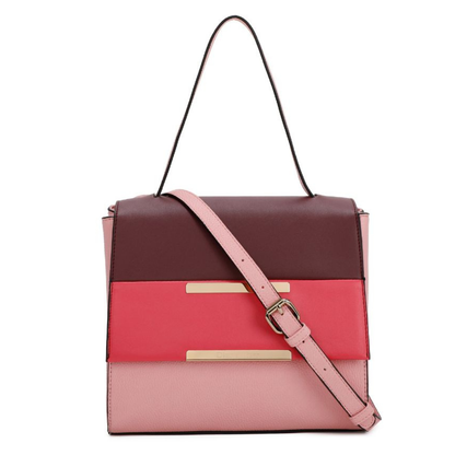 Premium Pink Women Shoulder Bag with Adjustable Sling Strap