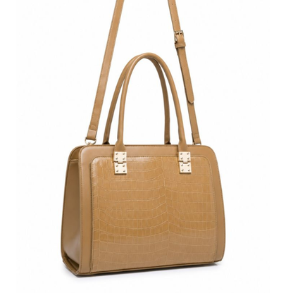 Premium Nude Women Handbag with Adjustable Sling Strap