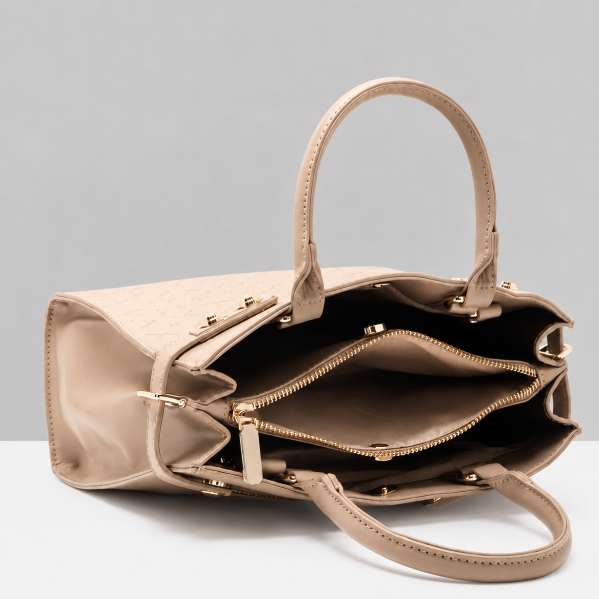Premium Khaki Women Handbag with Adjustable Sling Strap