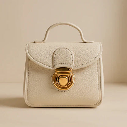 Elegant Black Mini Leather Sling Bag for Women
