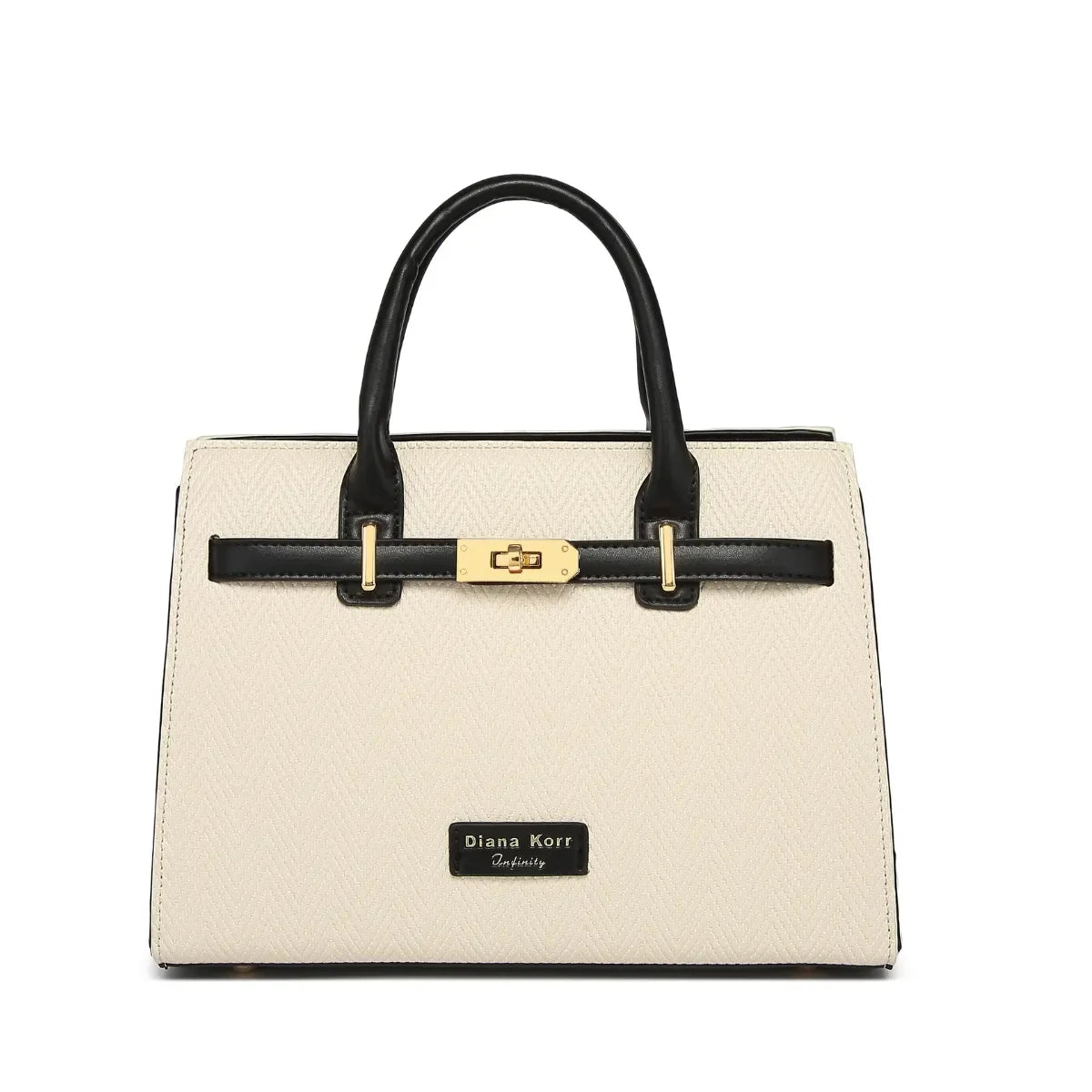 Black Textured Handbag for Women