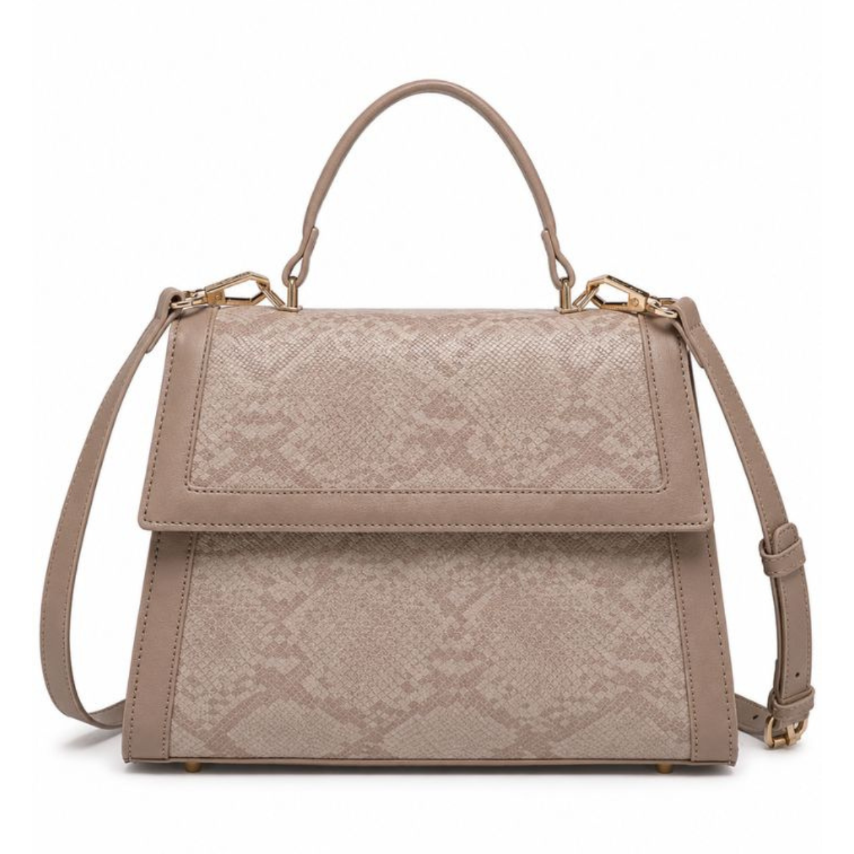 Premium Khaki Women Handbag with Adjustable Sling Strap