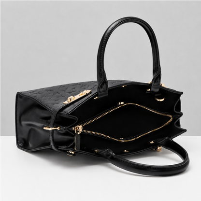 Premium Black Women Handbag with Adjustable Sling Strap