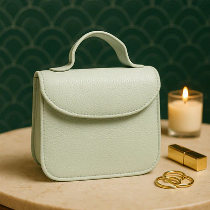 Elegant Black Mini Leather Sling Bag for Women