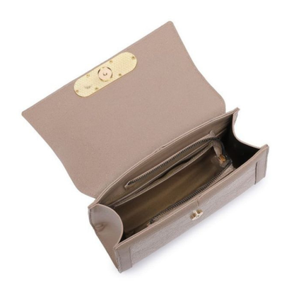 Premium Khaki Women Handbag with Adjustable Sling Strap