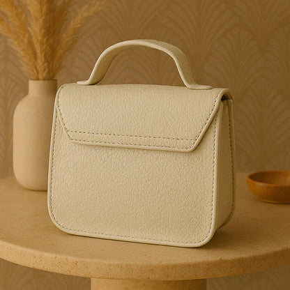 Elegant Black Mini Leather Sling Bag for Women