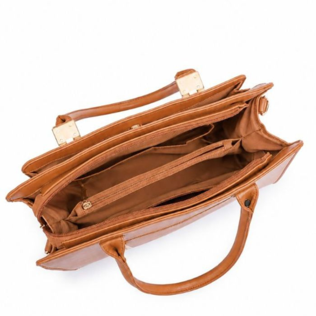 Premium Brown Women Handbag with Adjustable Sling Strap