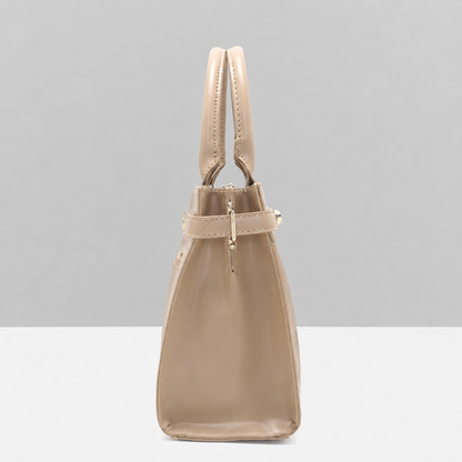 Premium Khaki Women Handbag with Adjustable Sling Strap