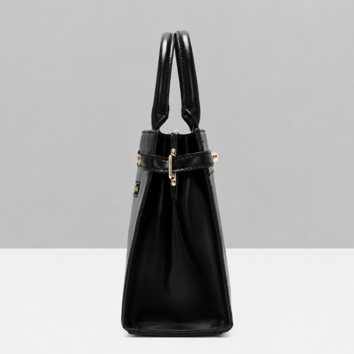 Premium Black Women Handbag with Adjustable Sling Strap