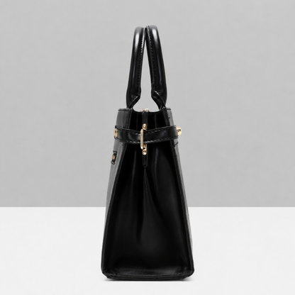 Premium Black Women Handbag with Adjustable Sling Strap
