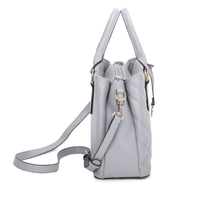 Premium Grey Women Handbag with Adjustable Sling Strap