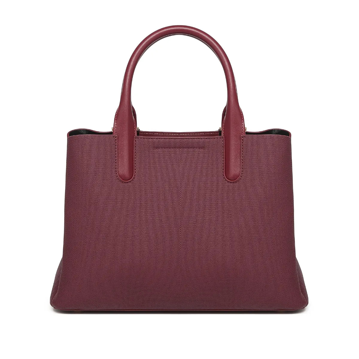 Wine Canvas Structured Handbag for Women