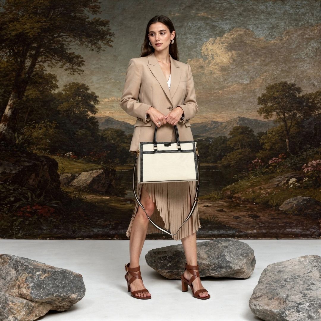 Davina Black Emporio Tote Bag