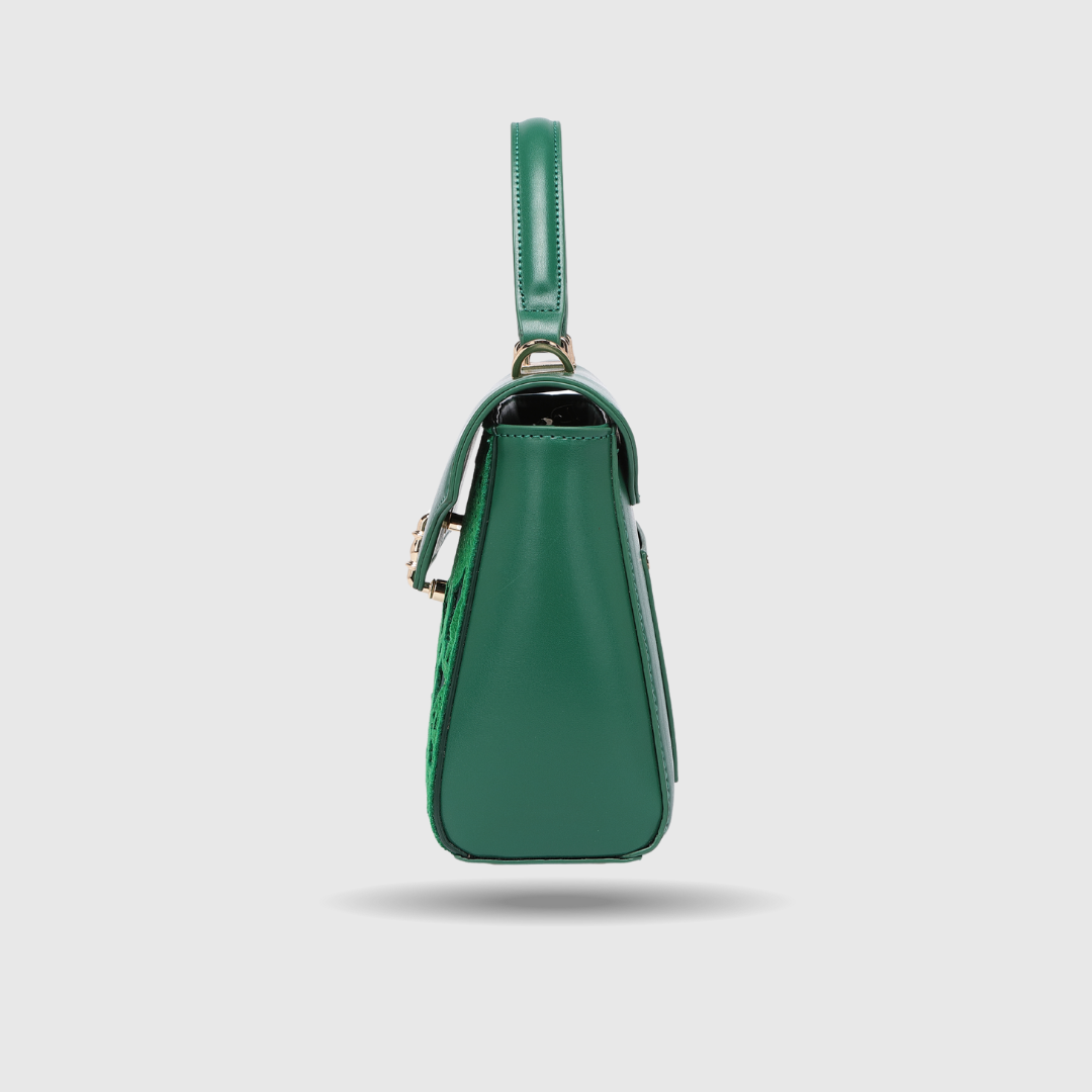 EMPORIO EMBOSSED MESSENGER Green HANDBAG