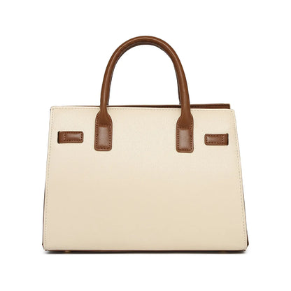 Off White Chevron Textured Handbag for Women