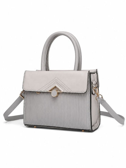 Premium Grey Women Handbag with Adjustable Sling Strap