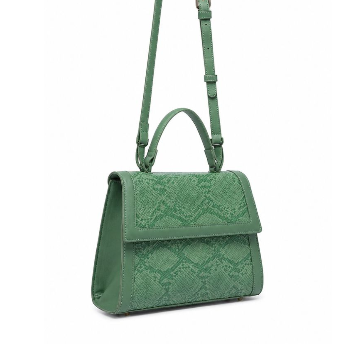 Premium Green Women Handbag with Adjustable Sling Strap