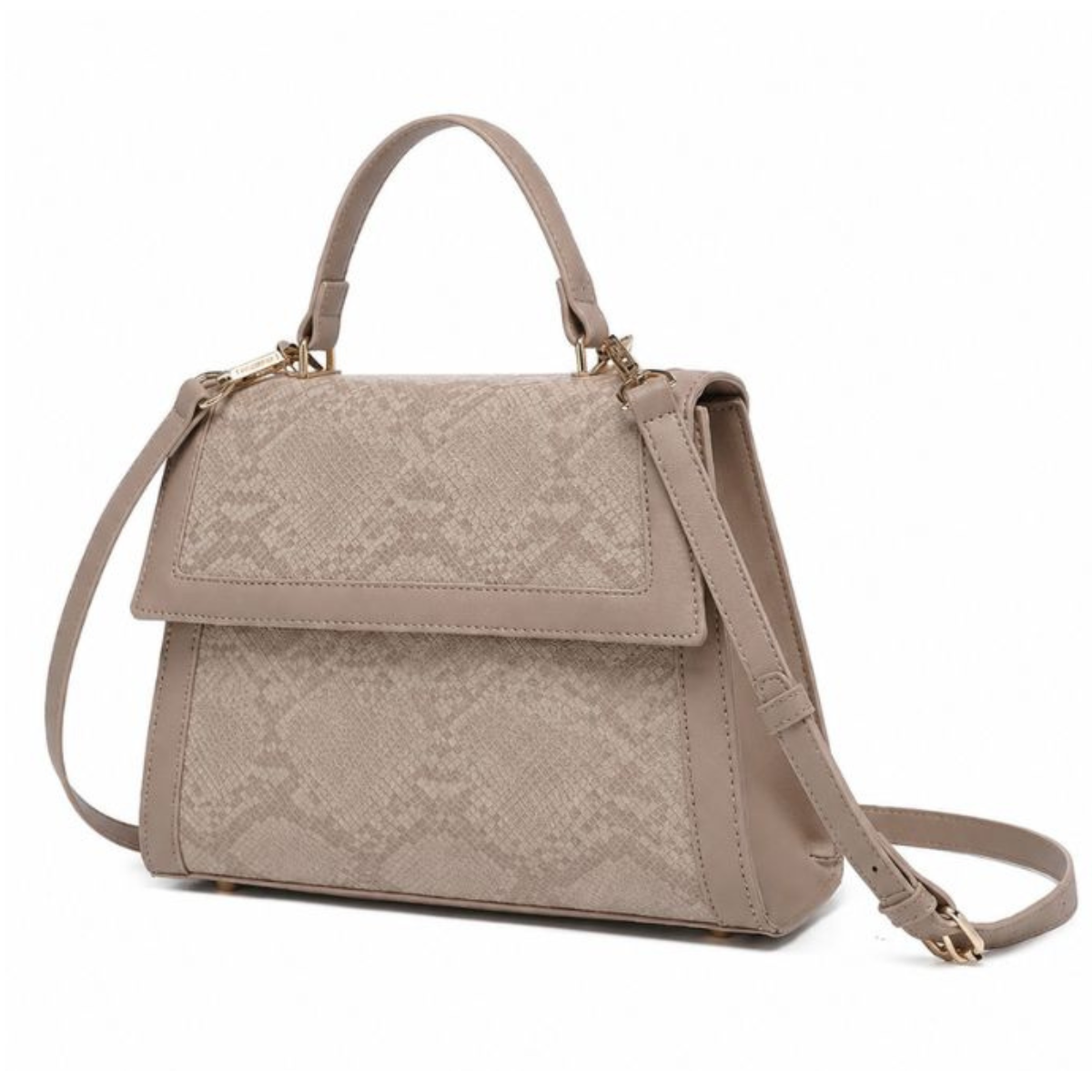 Premium Khaki Women Handbag with Adjustable Sling Strap
