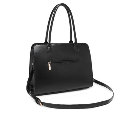 Premium Black Women Handbag with Adjustable Sling Strap