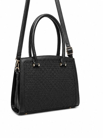 Premium Black Women Handbag with Adjustable Sling Strap