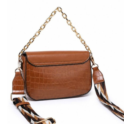 Premium Brown Women Shoulder Bag with Chain Strap