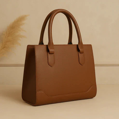Classic Structured Tote Pink HandBag For Women – Premium Office & Casual Handbag