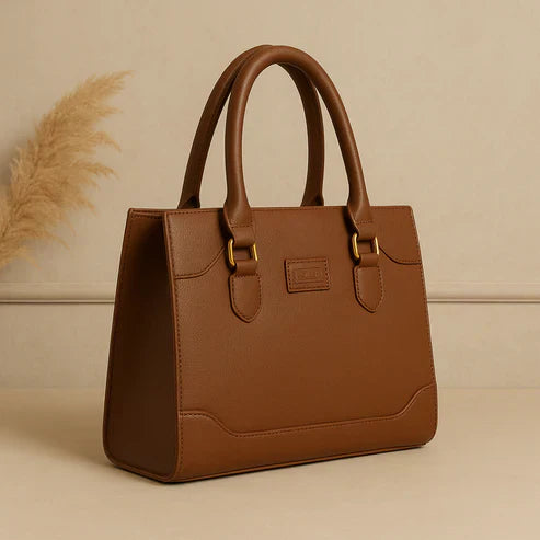 Classic Structured Tote Pink HandBag For Women – Premium Office & Casual Handbag