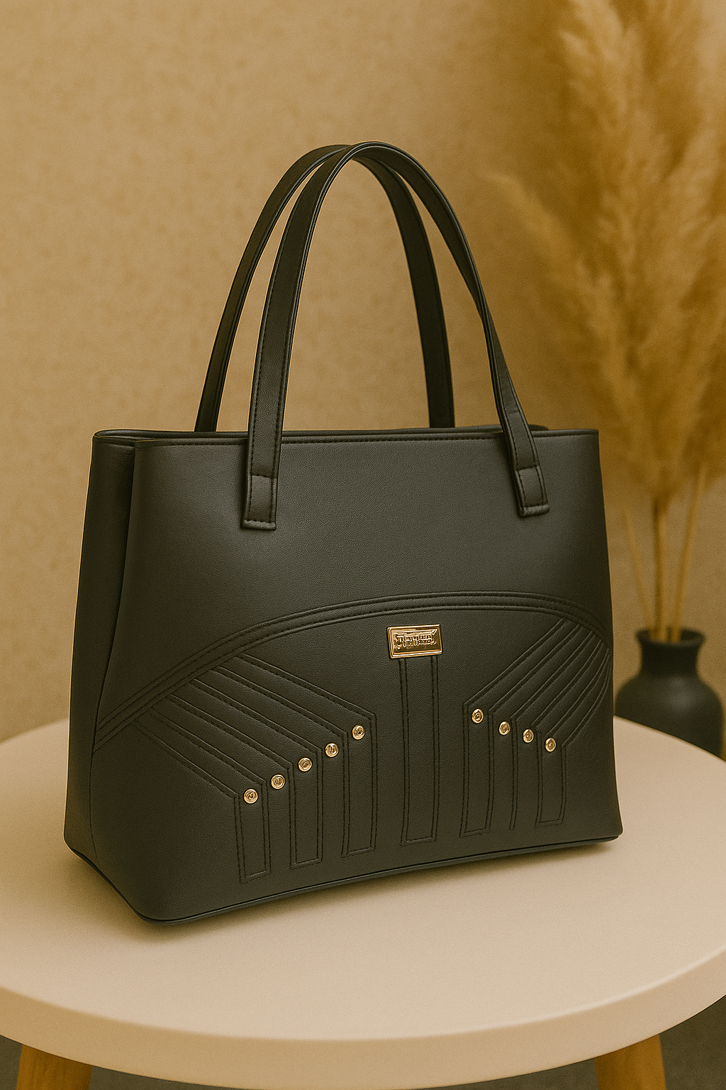Noir Luxe Tote Bag