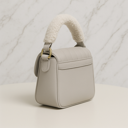 Ivory Elegance Quilted Handbag