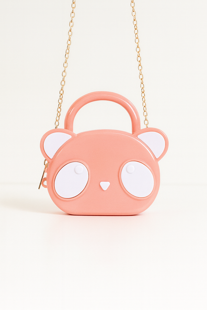 Cute Panda Mini Handbag for Girls – Adorable Animal Face Fashion Purse & Kids Shoulder Bag