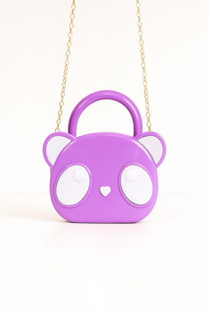 Cute Panda Mini Handbag for Girls – Adorable Animal Face Fashion Purse & Kids Shoulder Bag