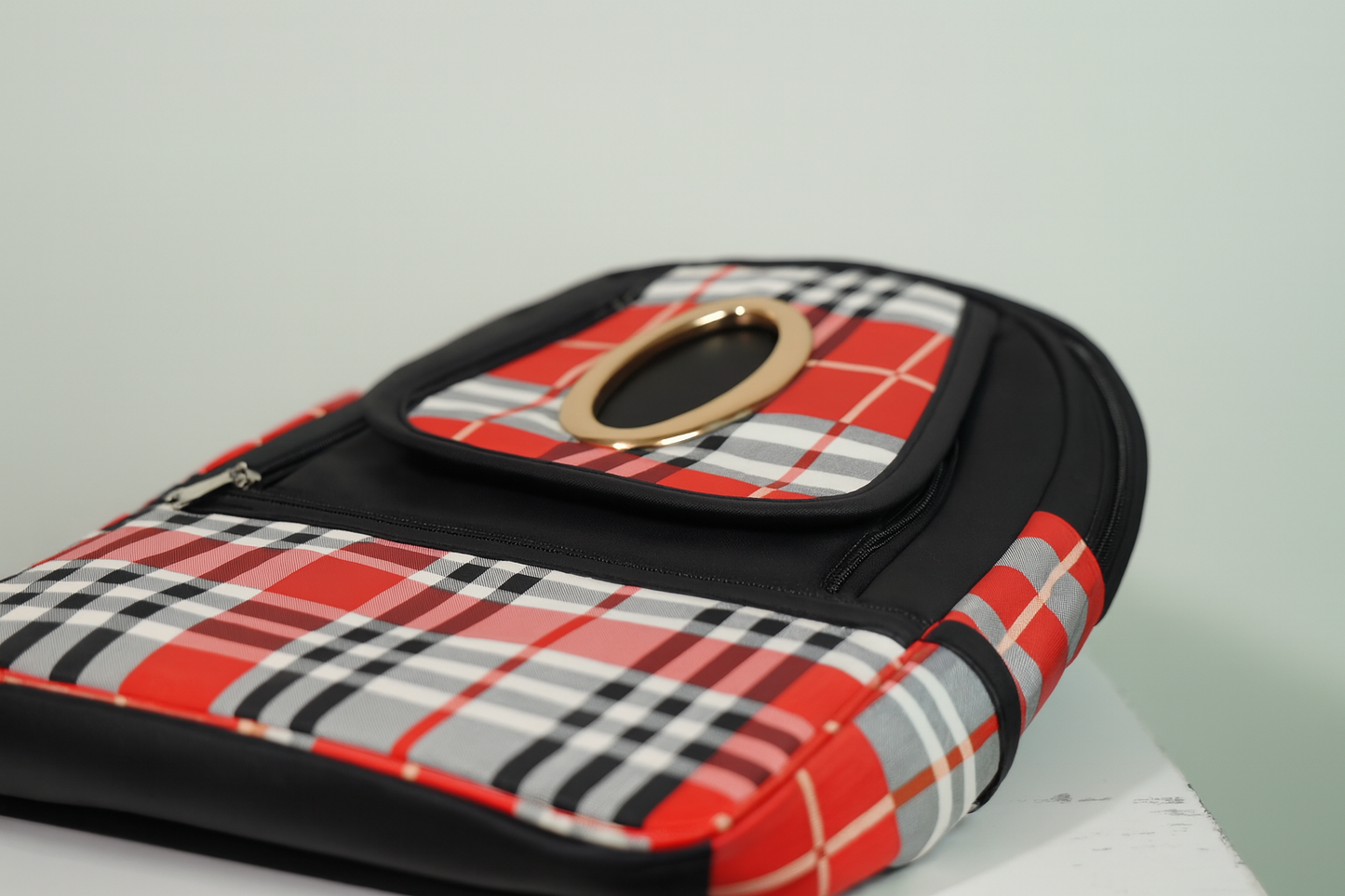 Stylish Check Pattern School Bag for Kids & Teens, Fashion Mini Travel Bookbag