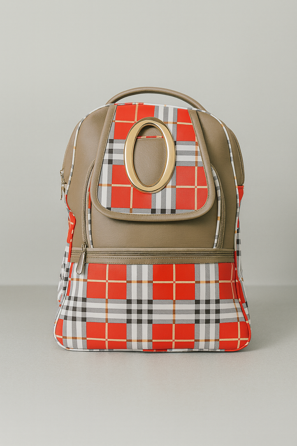 Stylish Check Pattern School Bag for Kids & Teens, Fashion Mini Travel Bookbag