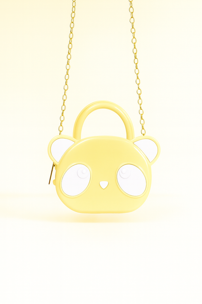 Cute Panda Mini Handbag for Girls – Adorable Animal Face Fashion Purse & Kids Shoulder Bag