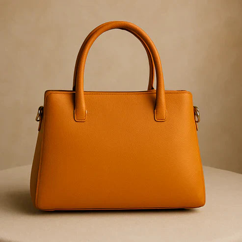 Caramel Structured  HandBags For Women–Premium Everyday Handbag