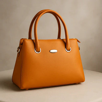 Caramel Structured  HandBags For Women–Premium Everyday Handbag