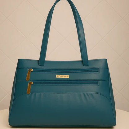 Blush Structured Tote Handbag For Women
