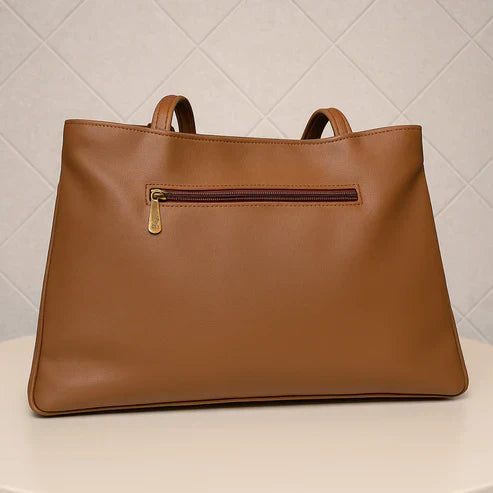 Blush Structured Tote Handbag For Women