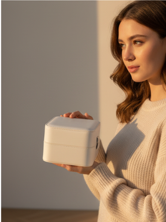 Portable Jewelry Storage Box – Compact Travel Organizer for Rings, Earrings, Chains & Accessories