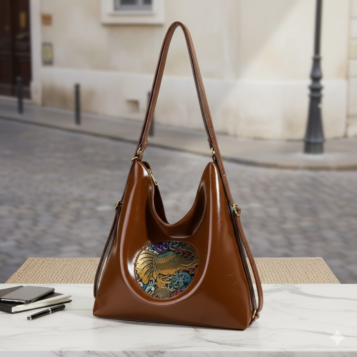 Premium Embossed Design Shoulder Handbag for Everyday Style